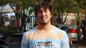 OT Monroe Freeling after his unofficial Florida visit in March.